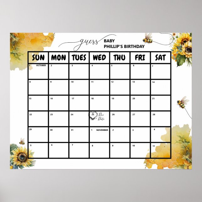 Chá de fraldas de abelhas | Poster de Data de Venc (Frente)