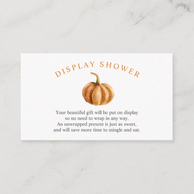 Chá de fraldas de abóbora Chá de inserção (Frente)