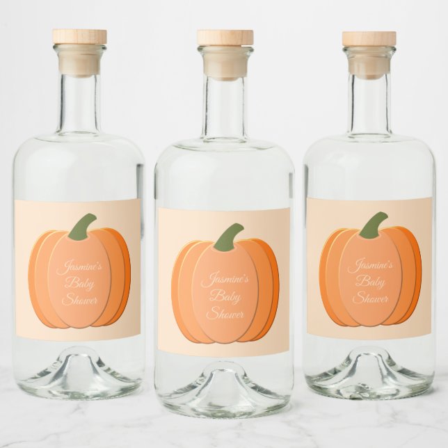 Chá de fraldas de abóbora neutro de sexo laranja (Garrafas)