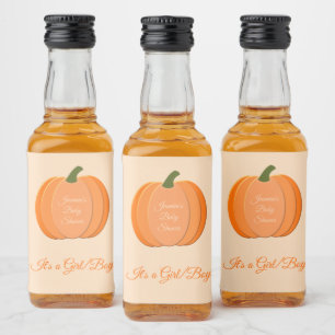 Chá de fraldas de abóbora neutro de sexo laranja