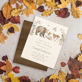 Chá de fraldas de Animais Florestais Orçamentais