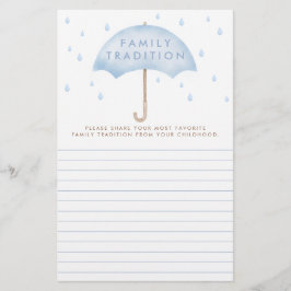 Chá de fraldas de Aquarela de Tradição Familiar Fa