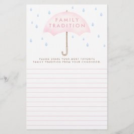 Chá de fraldas de Aquarela de Tradição Familiar Fa