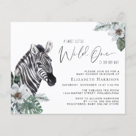 Chá de fraldas de Aquarela Zebra Boho