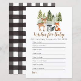 Chá de fraldas de aventura animal veado Deseja beb