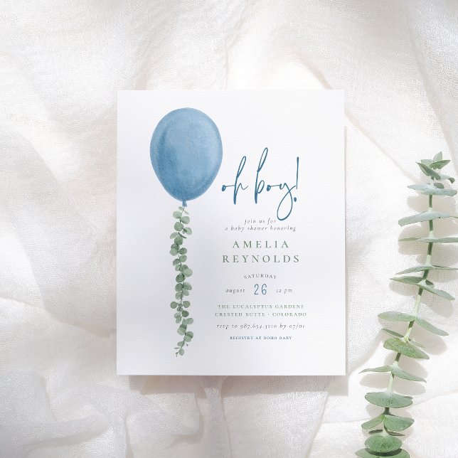 Chá de fraldas de Balão Eucalyptus (Criador carregado)