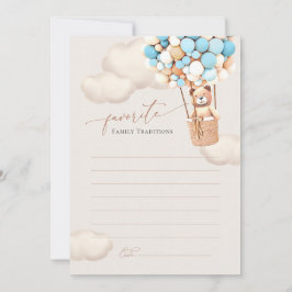 Chá de fraldas de Balões de Urso de Tradições Fami