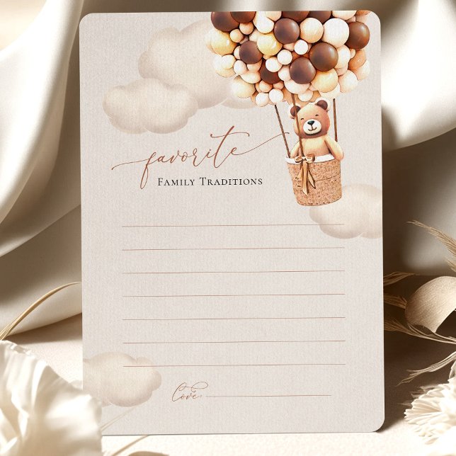 Chá de fraldas de Balões de Urso de Tradições Fami (Criador carregado)