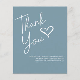 Chá de fraldas De Bebê Moderno Obrigado