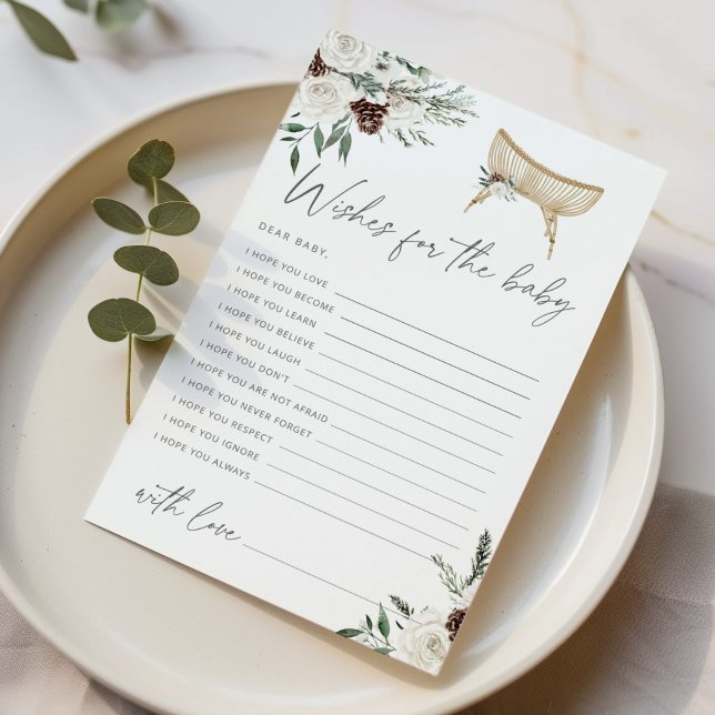 Chá de fraldas de berçário de inverno desejos de b (Criador carregado)