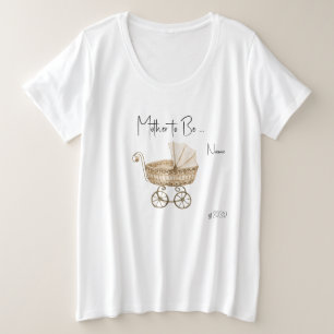 Chá de fraldas De Boho Para Ser Mãe Mais Camisa De