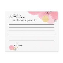 Chá de fraldas de bolhas cor-de-rosa - Cartão de o