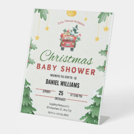 Chá de fraldas de Brinquedo de Natal Verde alegre