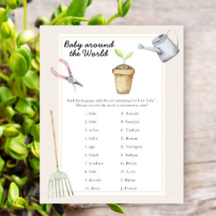 Chá de fraldas de broto - bebê à volta do jogo mun