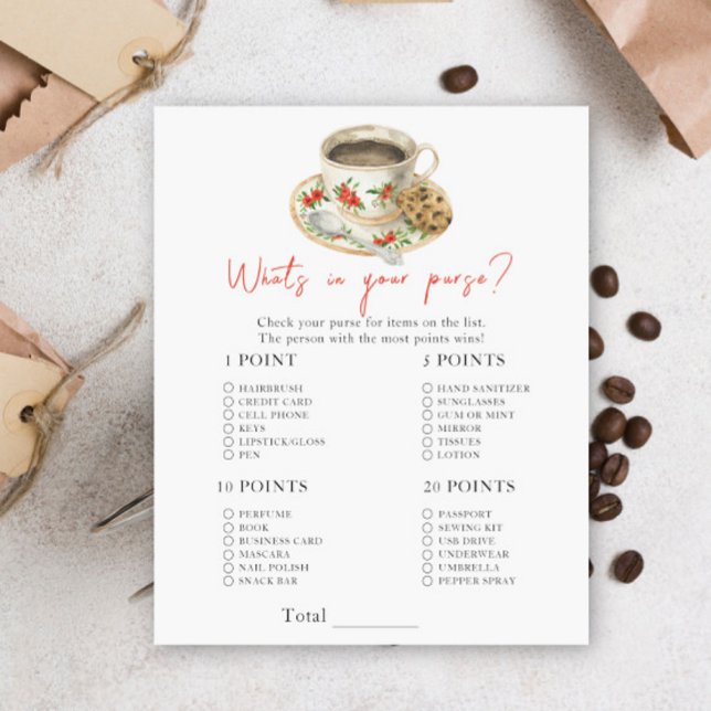 chá de fraldas de café - O que há no seu jogo de b (Criador carregado)