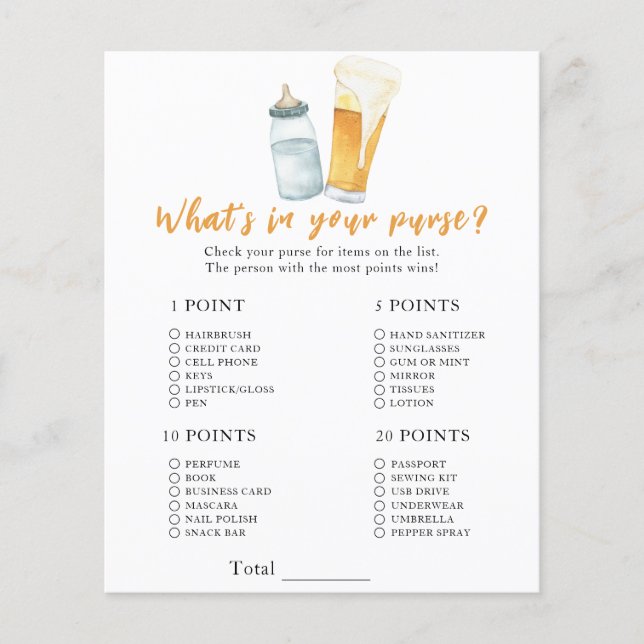 Chá de fraldas de cerveja - O que há no seu jogo d (Frente)