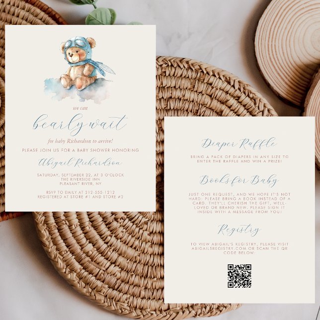 Chá de fraldas de Código QR do Bear de Teddy Bear  (Criador carregado)