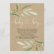 Chá de fraldas de convite