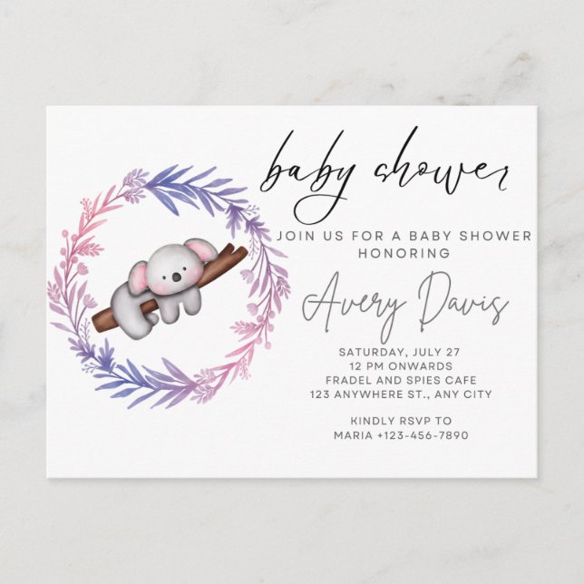 chá de fraldas de convite (Frente)