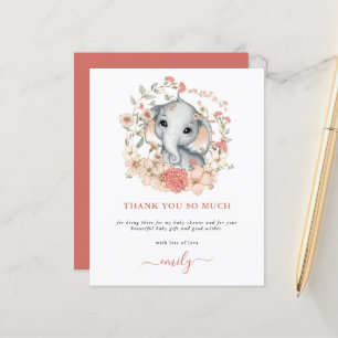 Chá de fraldas De Coral Elefante Custa De Orçament