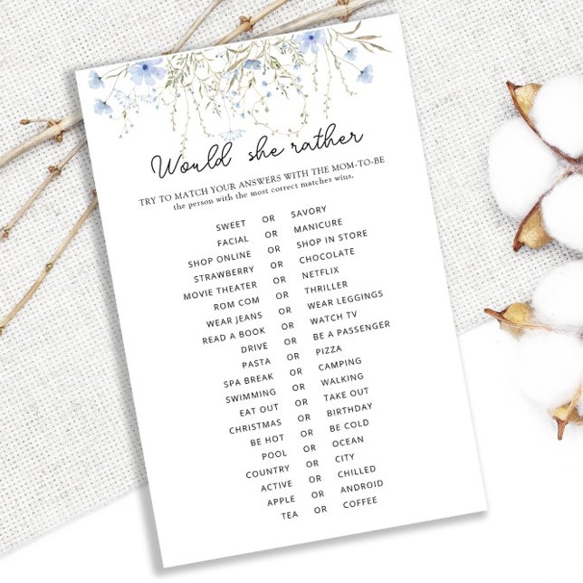 Chá de fraldas De Cornflower Azul Ela Preferencial (Criador carregado)