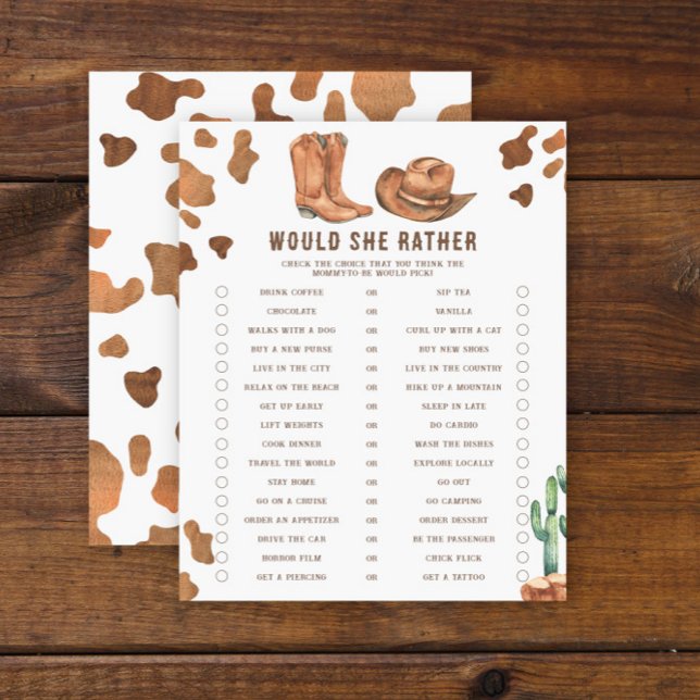 Chá de fraldas De Cowboy - Ela Poderia Preferencia (Criador carregado)