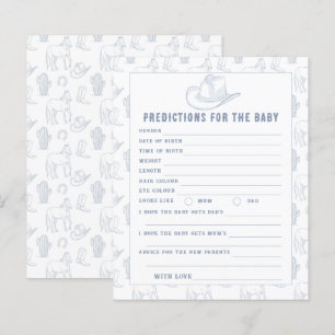 Chá de fraldas de cowboy - previsões e conselhos p