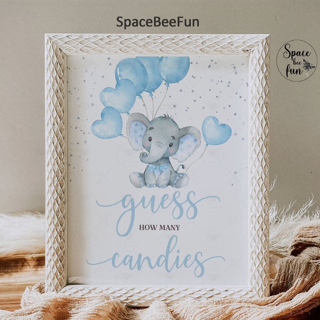 Chá de fraldas de Elefante Safari Elephant Poster (elephant invitation,elephant baby shower sign,elephant boy baby shower,theme elephant,safari animals)