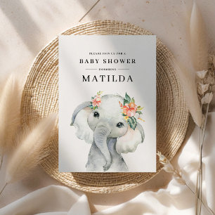 chá de fraldas de elefantes aquarela