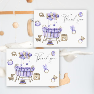 Chá de fraldas de enfermaria - Cartões de agradeci