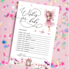 Chá de fraldas de fada de flor selvagem deseja um 