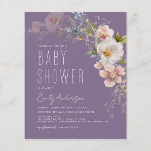 Chá de fraldas de flor selvagem Boho Puro