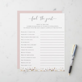 Chá de fraldas De Flor Selvagem Encontra O Jogo Co