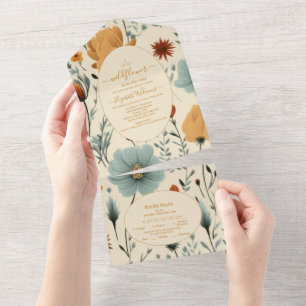 Chá de fraldas de Frame Floral de Flor Selvagem