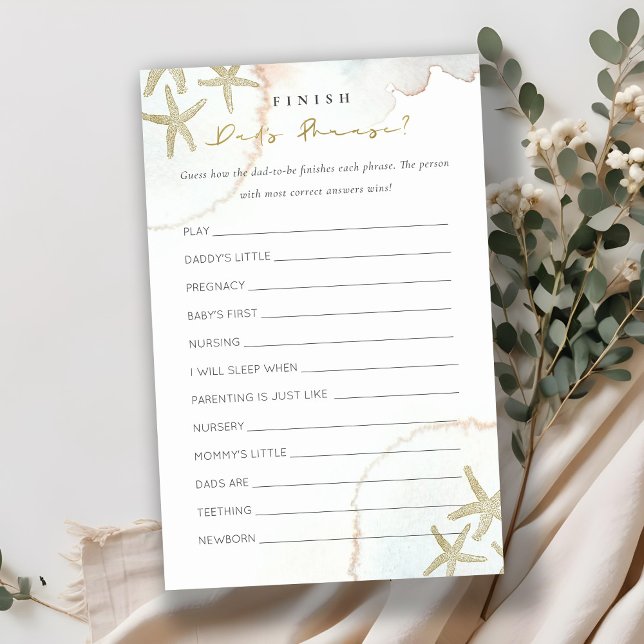 Chá de fraldas de Frase do Pai Fino Azul de Frigor (Criador carregado)