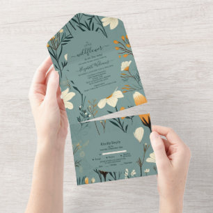 Chá de fraldas de Garden Girl de Flor Selvagem Azu