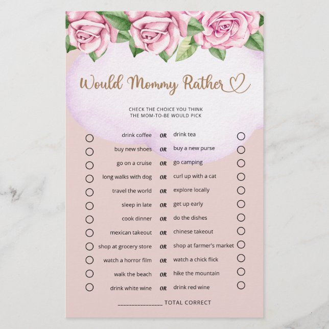 Chá de fraldas De Garota De Urso De Mamãe (Frente)