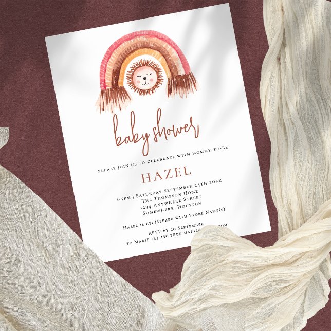 Chá de fraldas de Garota do Arco-Íris do Orçamento (Criador carregado)