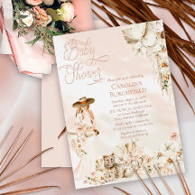 Chá de fraldas de Garota Tropical de Boho Lepard