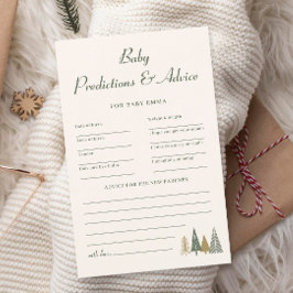 Chá de fraldas de inverno Predições e Jogo de Cons