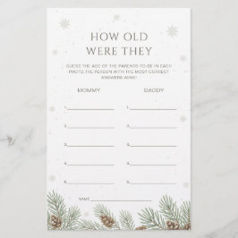 Chá de fraldas De Inverno Quantos Anos Eles Tinham