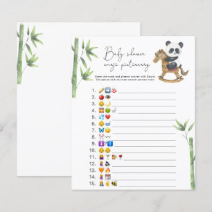 Chá de fraldas de jogos Bear Panda Emoji