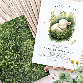 Chá de fraldas de Lamb Sexo Convites Neutros