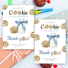 Chá de fraldas de Leite e Cookies - Cartões de agr