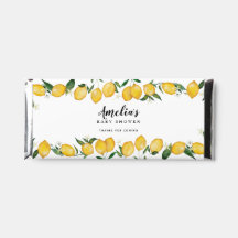 Chá de fraldas de limão