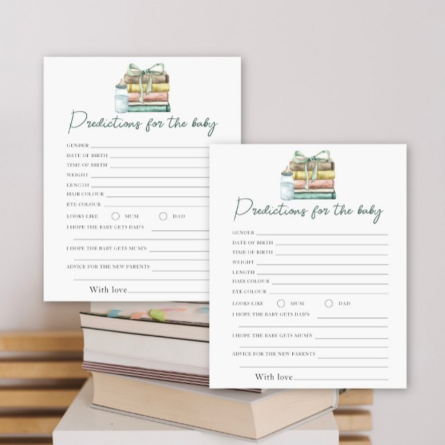 Chá de fraldas de Livros - previsões e conselhos (Criador carregado)