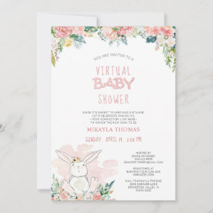 Chá de fraldas de Luzes de Fada Floral Rosa Bonit