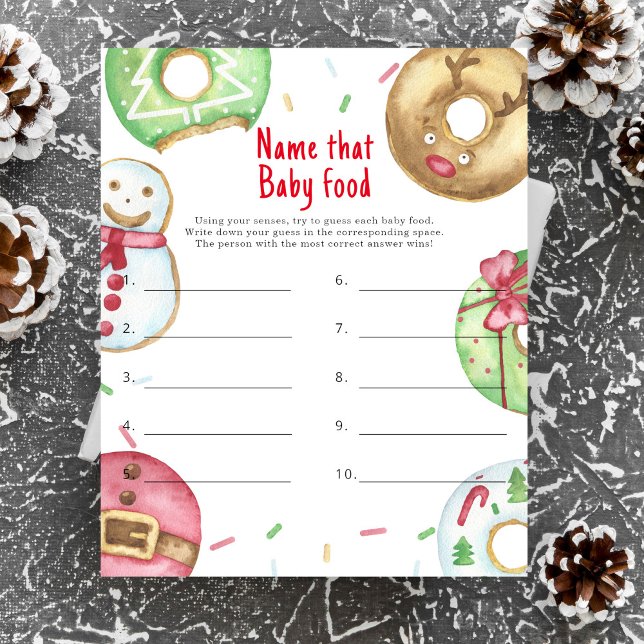 Chá de fraldas de Natal - Diga a esse jogo de comi (Criador carregado)