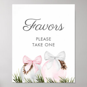 Chá de fraldas de Natal Favorece Poster
