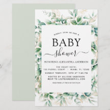 Chá de fraldas de Orçamento Eucalyptus Geométrico